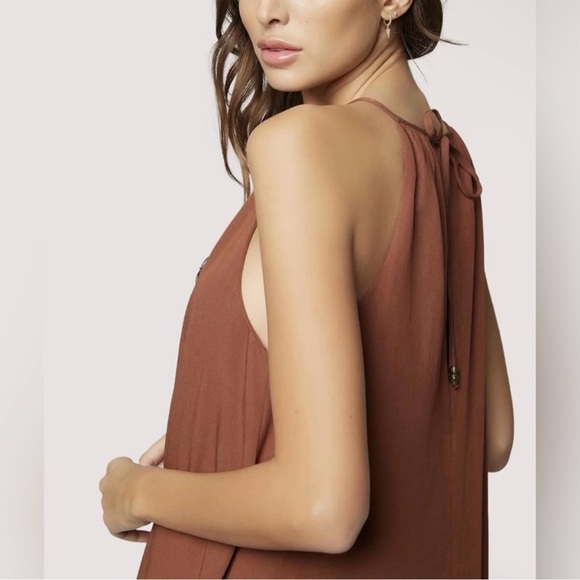 Lost + Wander Brown Halter Maxi Dress - Picture 5 of 12